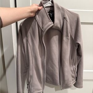 Women's Gray Fleece Jacket North Face Small